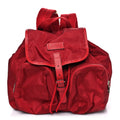 Gucci Nylon Monogram Medium Light Single Buckle Backpack Vibrant Red