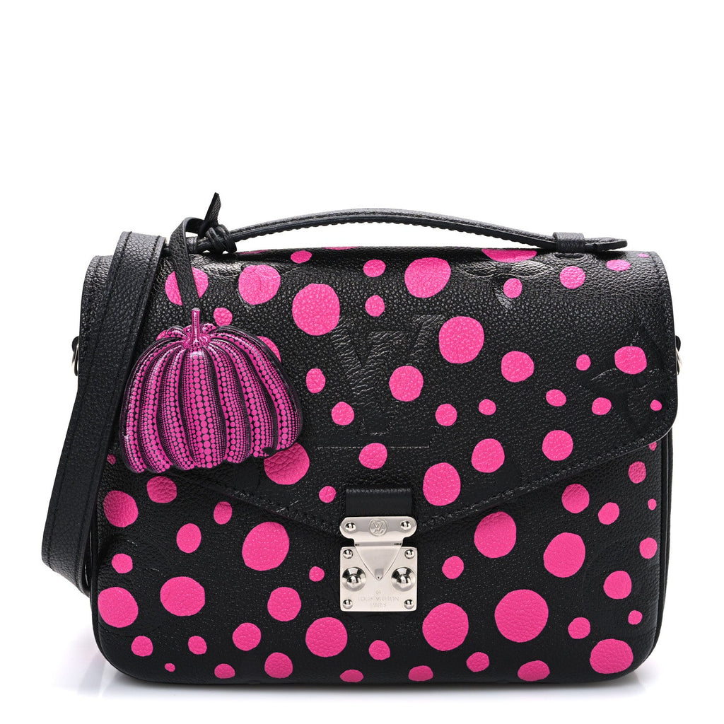 Louis Vuitton LV x YK Empreinte Monogram Giant Pochette Metis Black Fuchsia