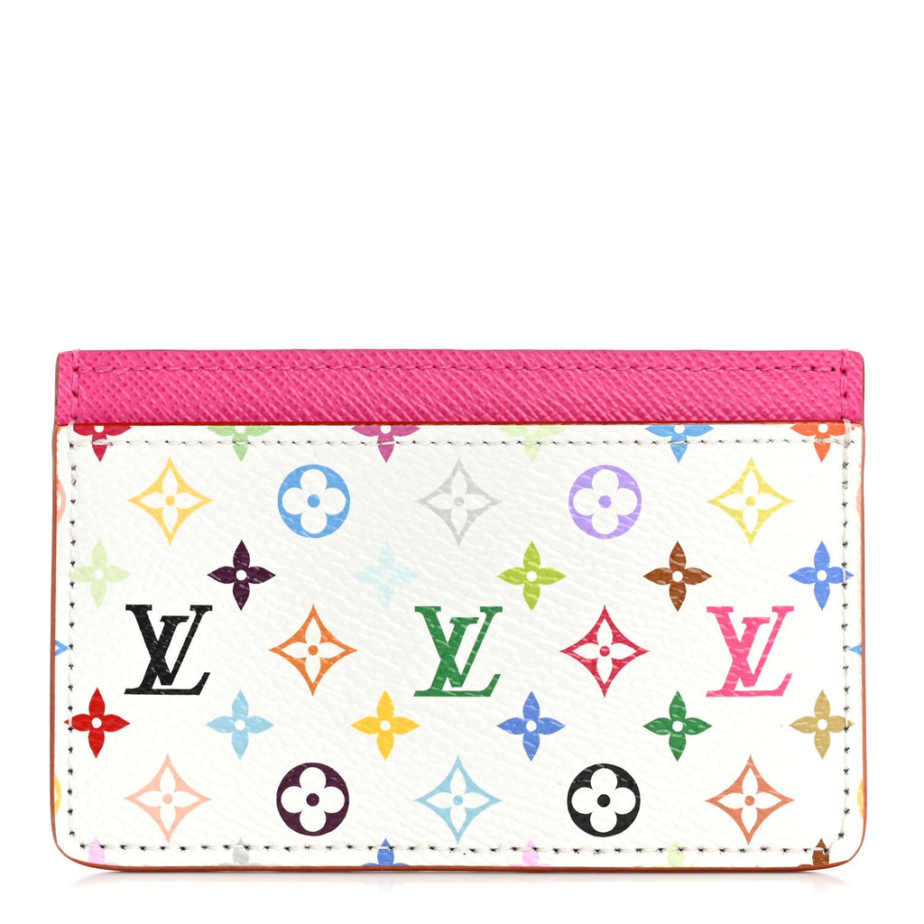 Louis Vuitton LV X TM Monogram Multicolor Card Holder Kawaii Pink