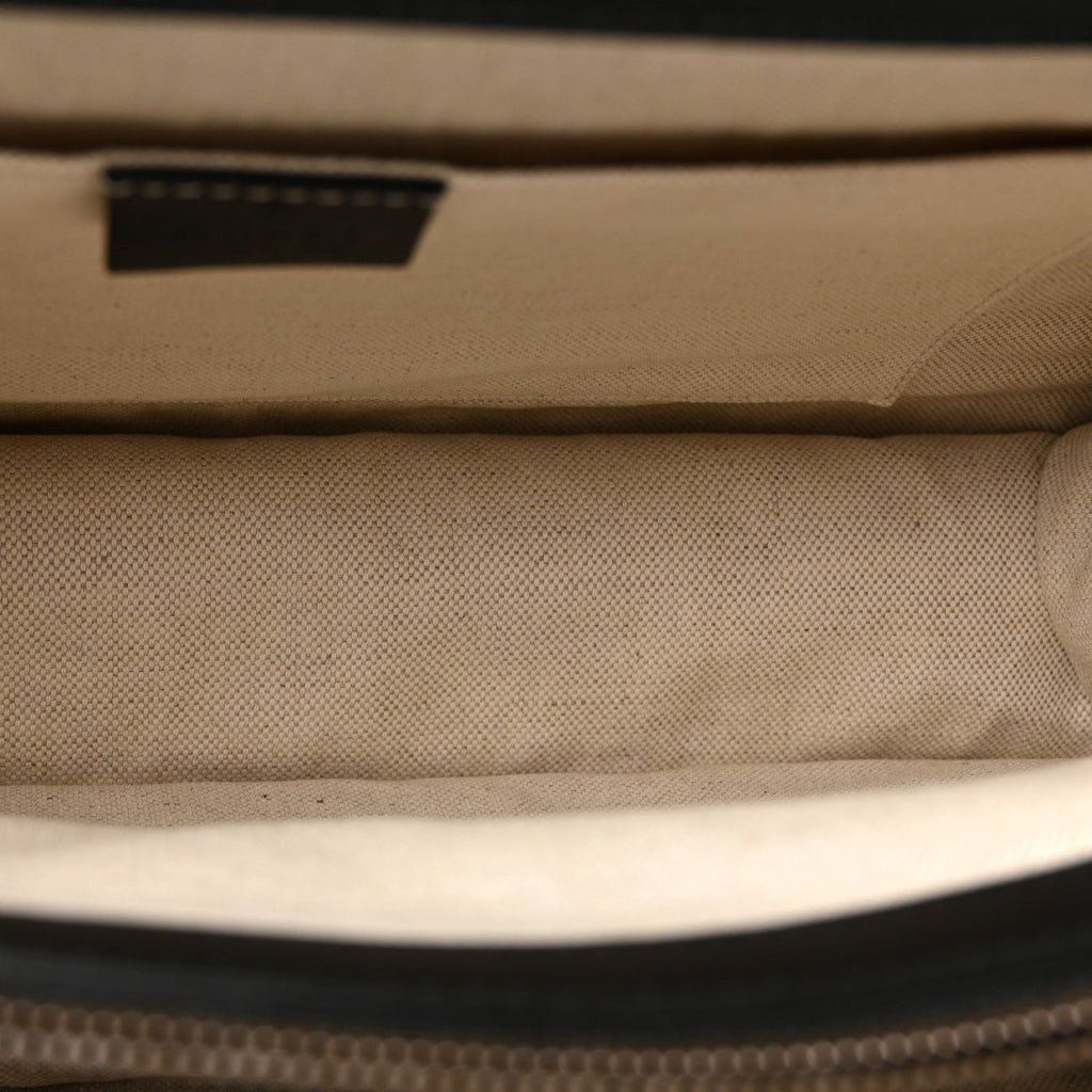 Gucci Moon Calfskin Web Large Dionysus Bamboo Top Handle Bag Black