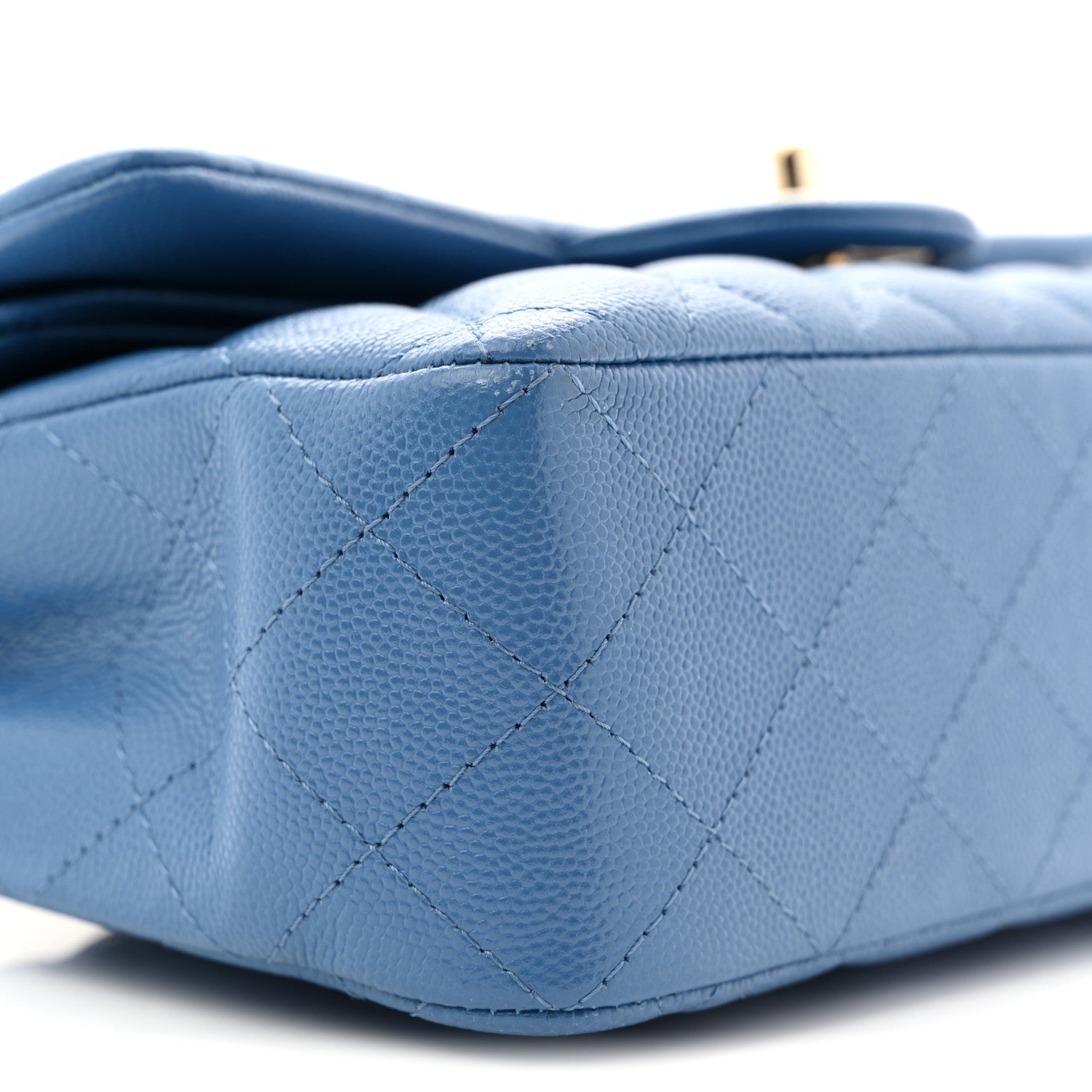 Chanel Caviar Quilted Small Double Flap Blue