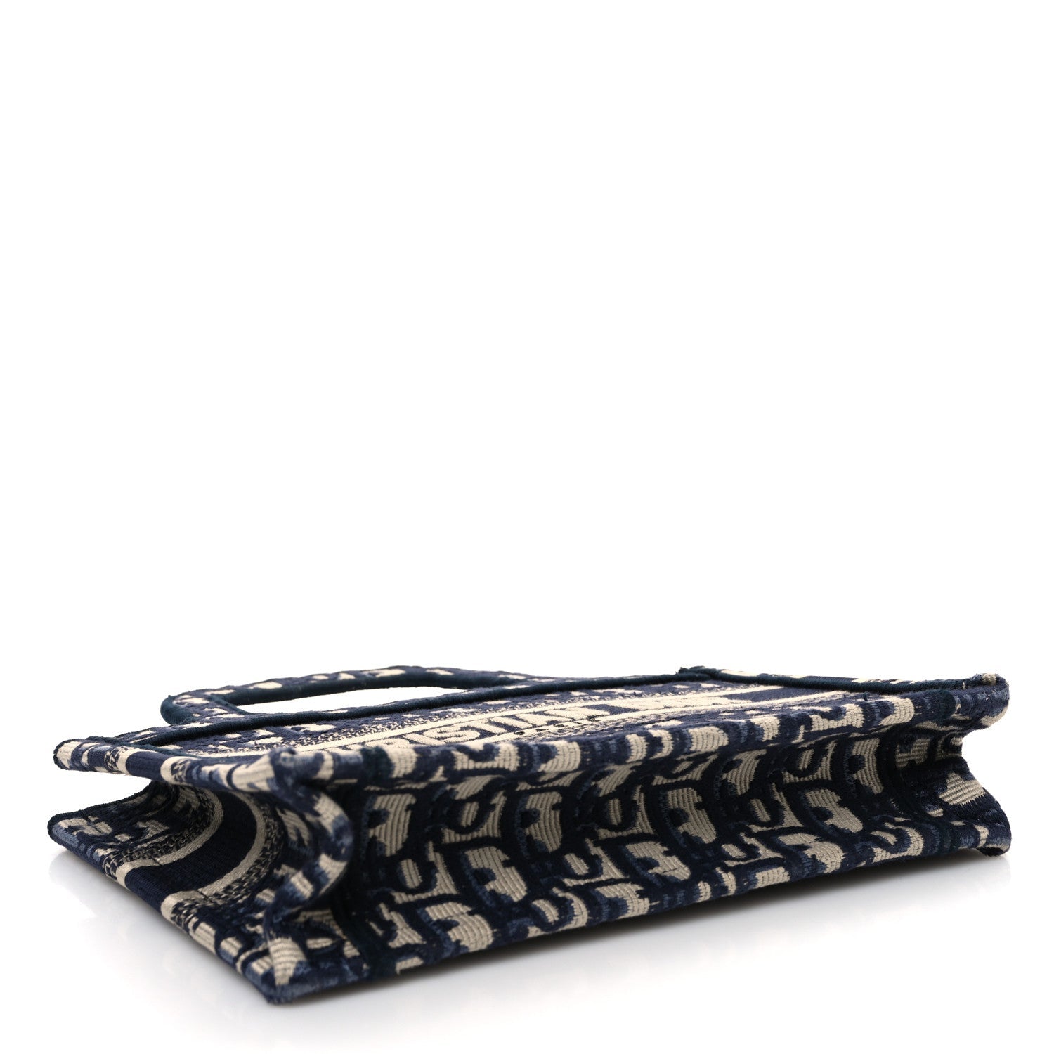 Christian Dior Oblique Mini Book Tote Blue Multicolor
