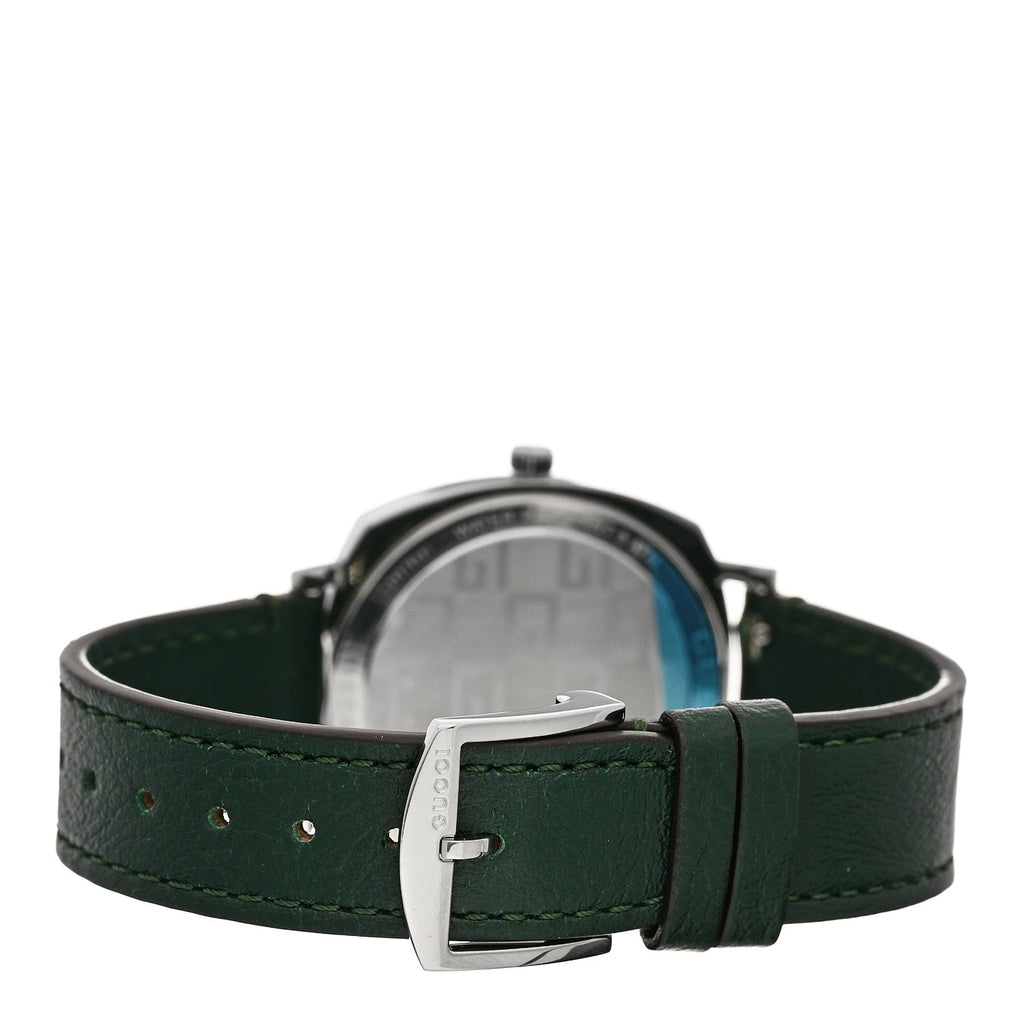 Gucci Stainless Steel Calfskin 35mm Grip Quartz Watch Green