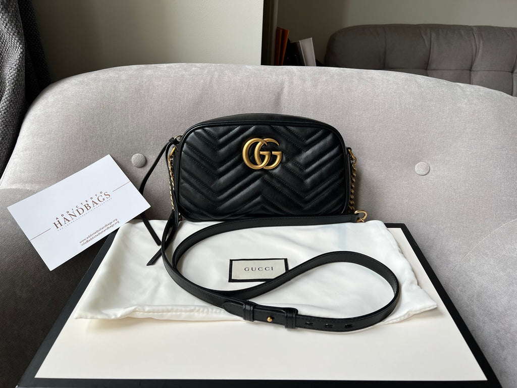 Gucci GG Black Marmont Small Shoulder Bag