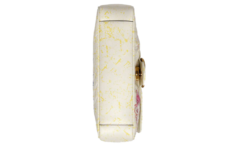 (WMNS) GUCCI x Disney Beige MiceGG Marmont Series Small Satchel White 443497-1TSAM-9191