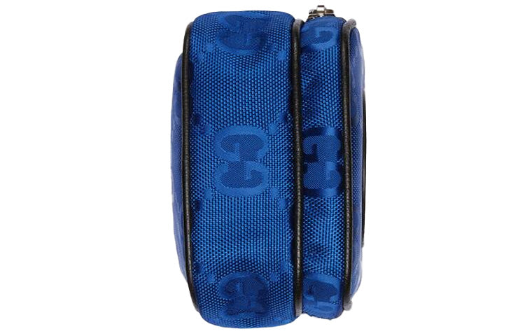 GUCCI Off The Grid OTG Environmental Friendly Series Logo Leather Logo Nylon handbag Mini Blue Black 643882-H9HLN-4267