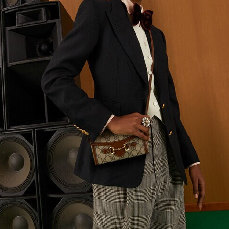 GUCCI Horsebit 1955 mini 'Caramel' 699296-92TCG-8563