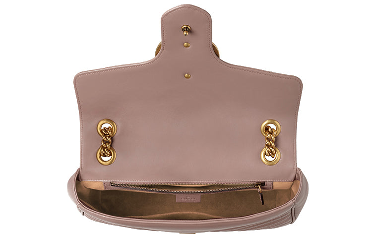 (WMNS) GUCCI GG Marmont Series Bag Middle-Size Pink 443496-DTDIT-5729