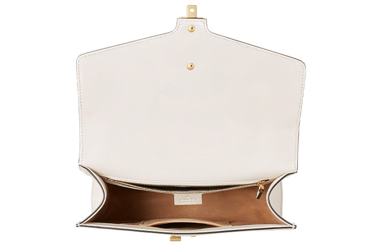 (WMNS) GUCCI Sylvie Series Satchel Small White 421882-CVLEG-8605