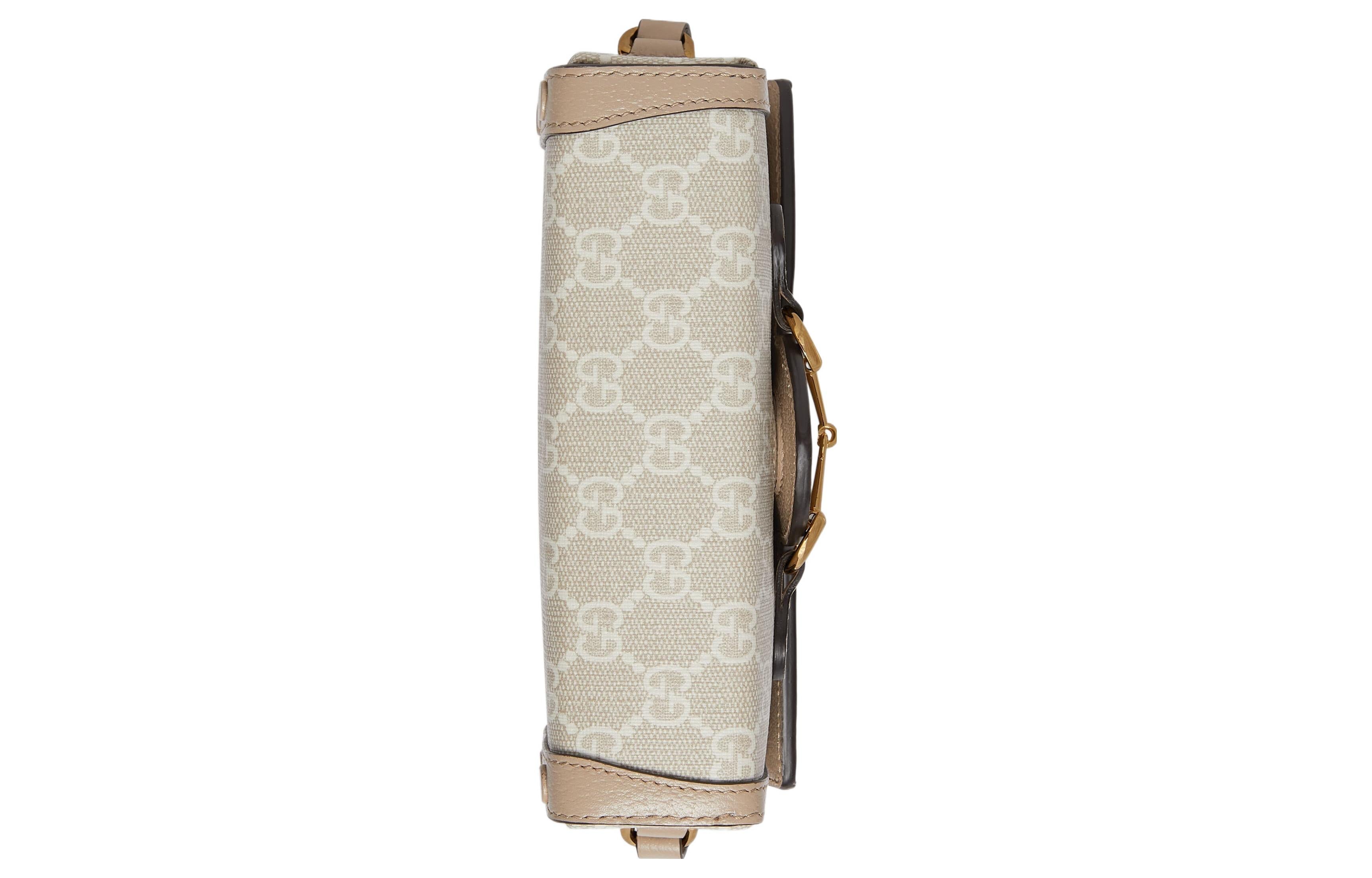 GUCCI Horsebit 1955 mini 'Khaki' 699296-UULBG-9683