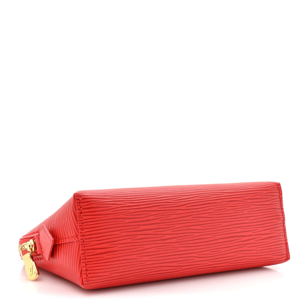 Louis Vuitton Epi Cosmetic Pouch PM Rouge Louis