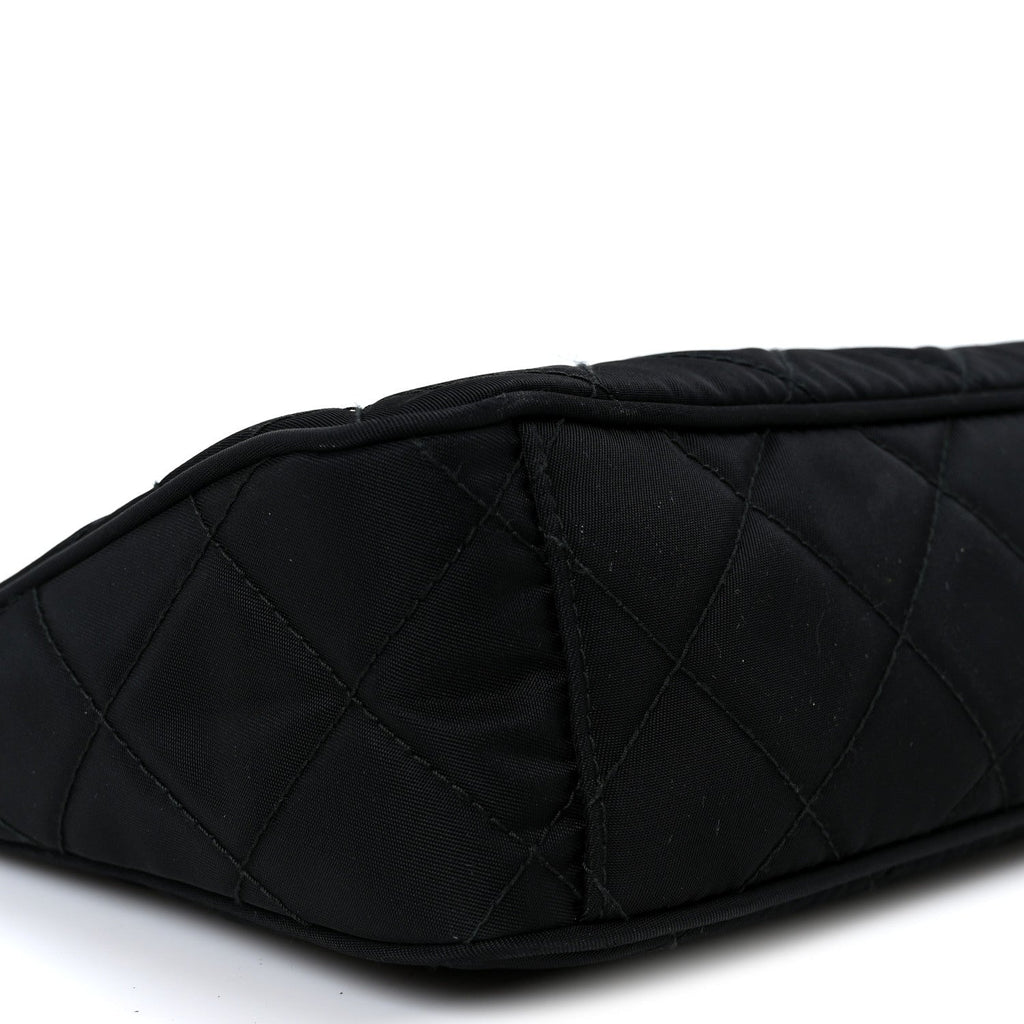 Prada Nylon Tessuto Impuntu Quilted Crossbody Bag Black