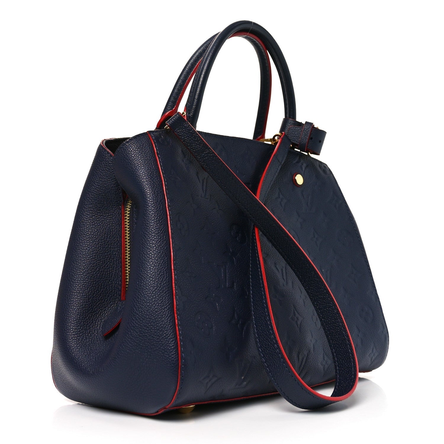 Louis Vuitton Empreinte Montaigne MM Marine Rouge