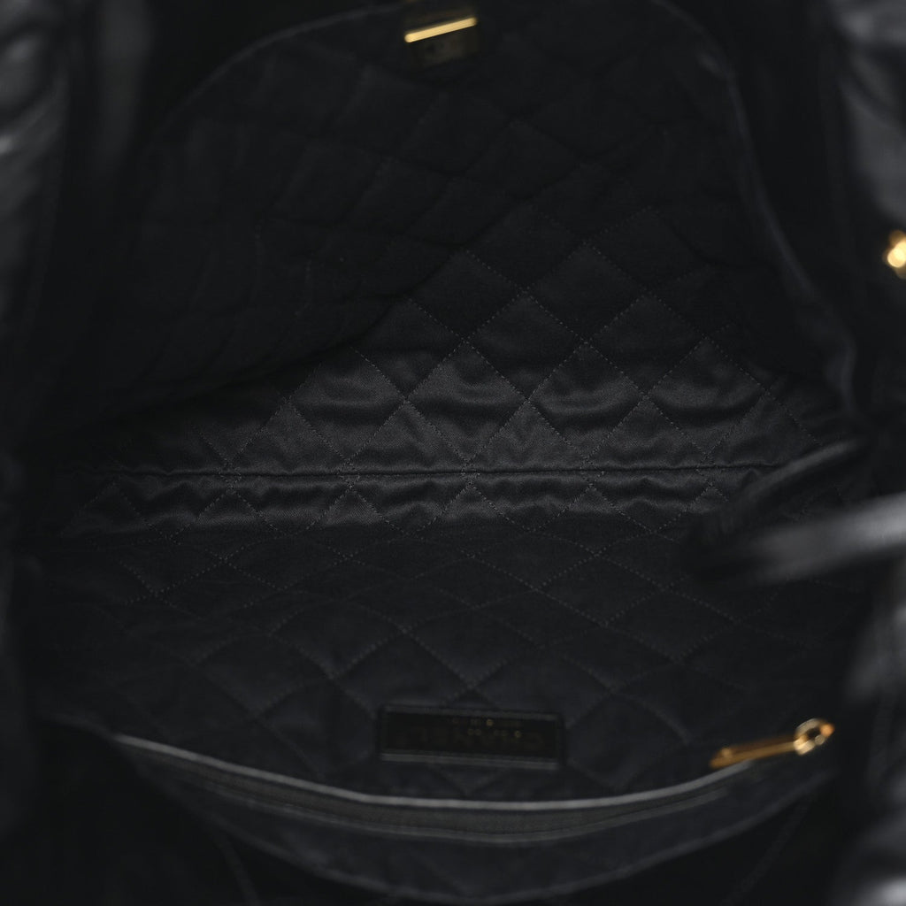 Chanel Shiny Calfskin Quilted Small Chanel 22 Black