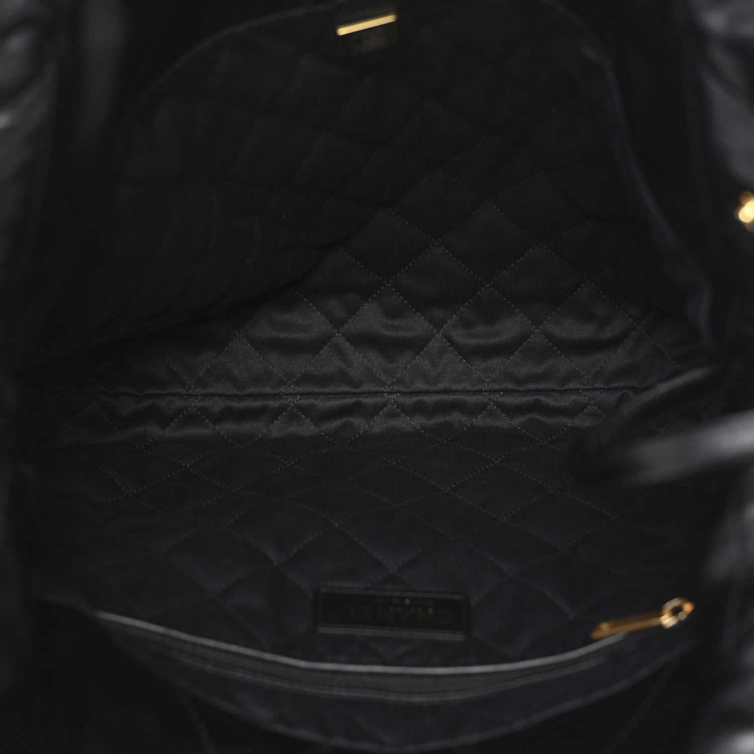 Chanel Shiny Calfskin Quilted Small Chanel 22 Black