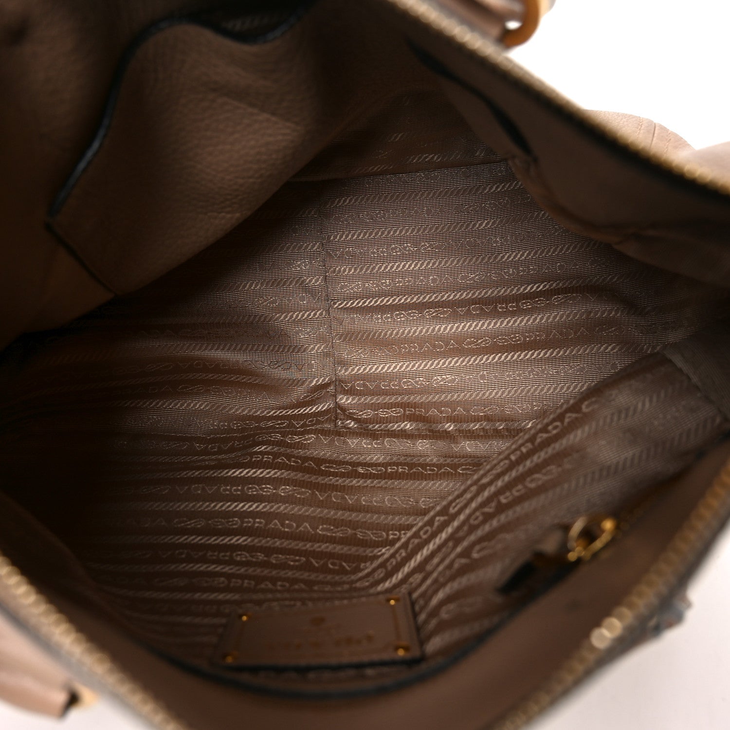 Prada Vitello Phenix Shoulder Bag Cammeo