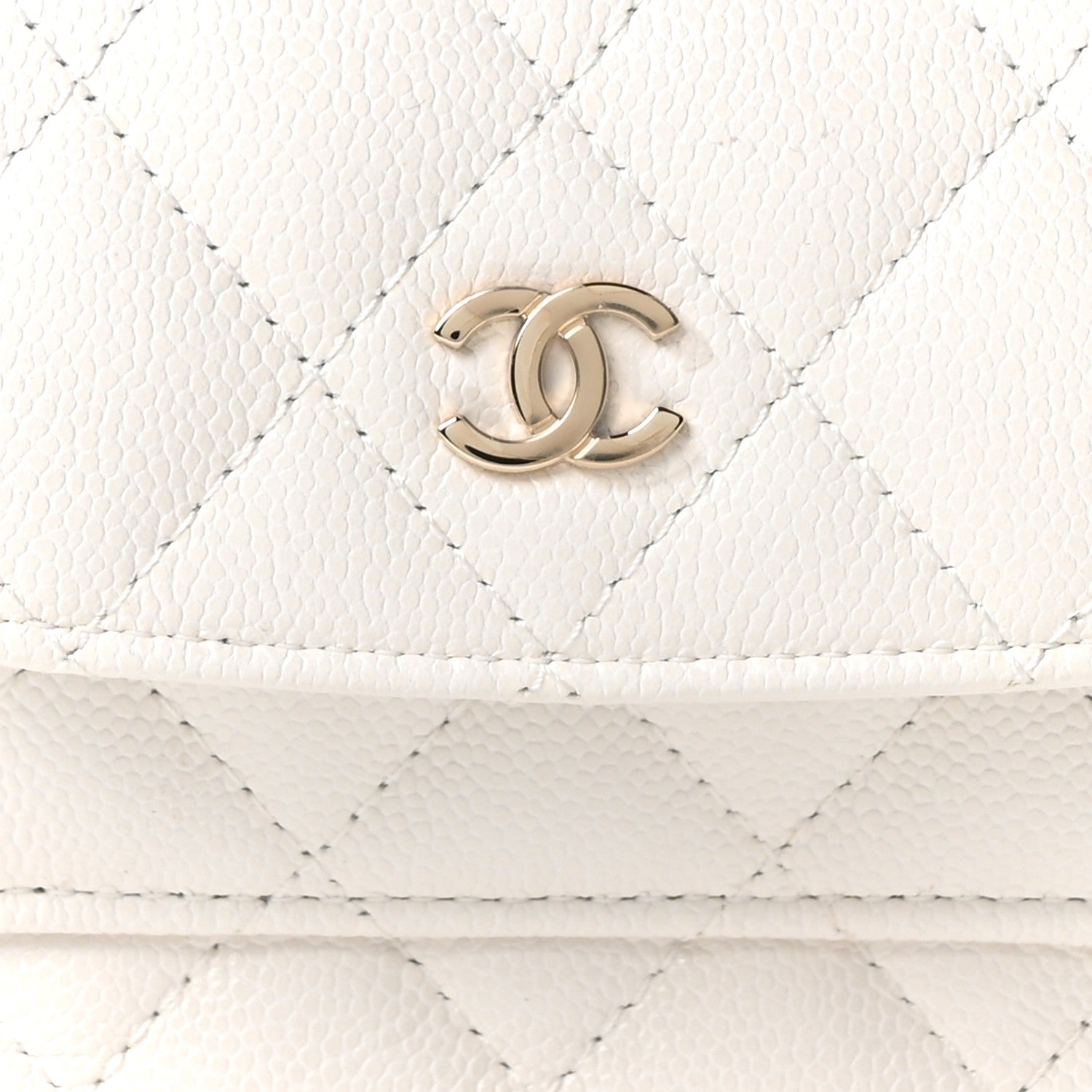 Chanel Caviar Quilted CC Mini Classic Backpack White