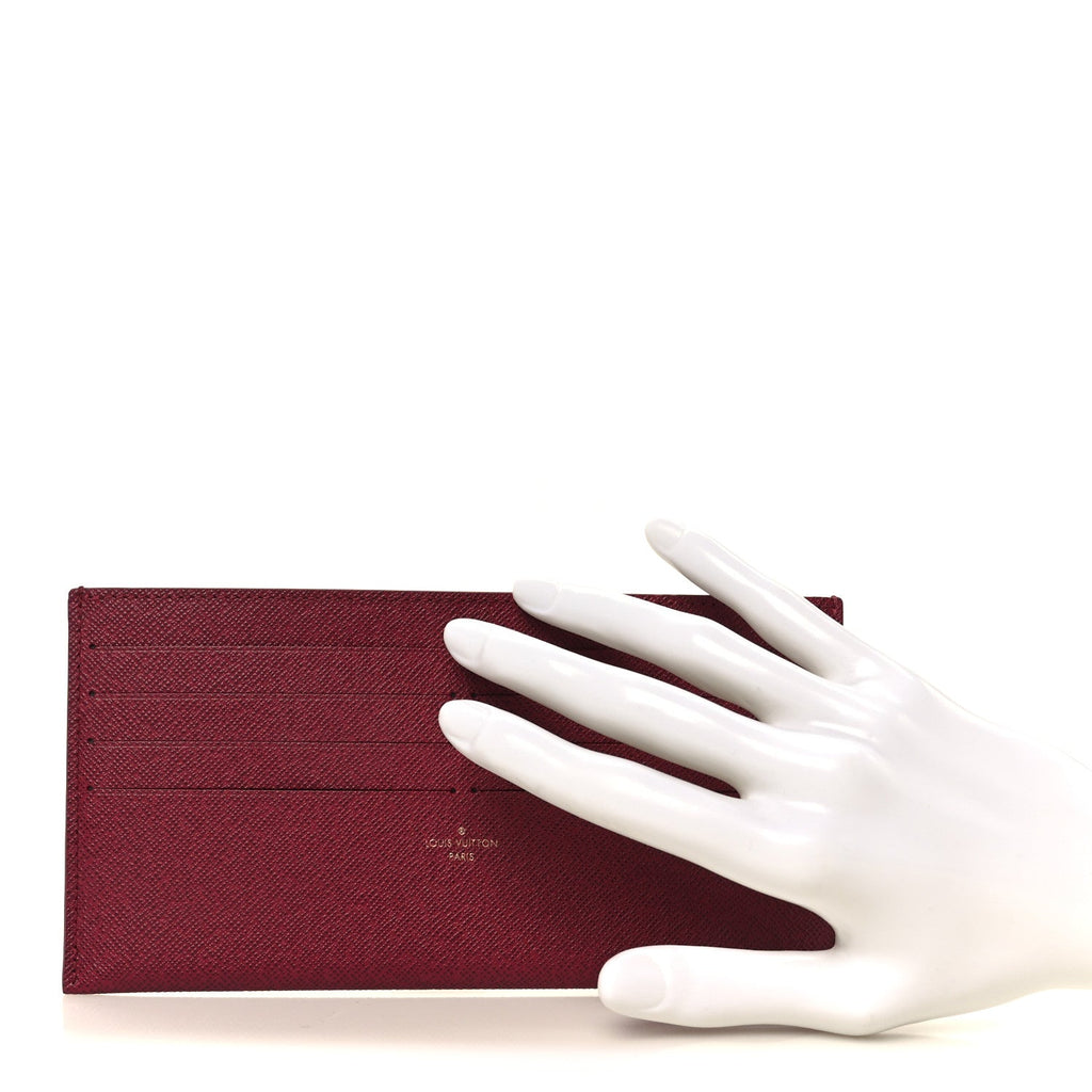 Louis Vuitton Calfskin Pochette Felicie Card Holder Insert Fuchsia