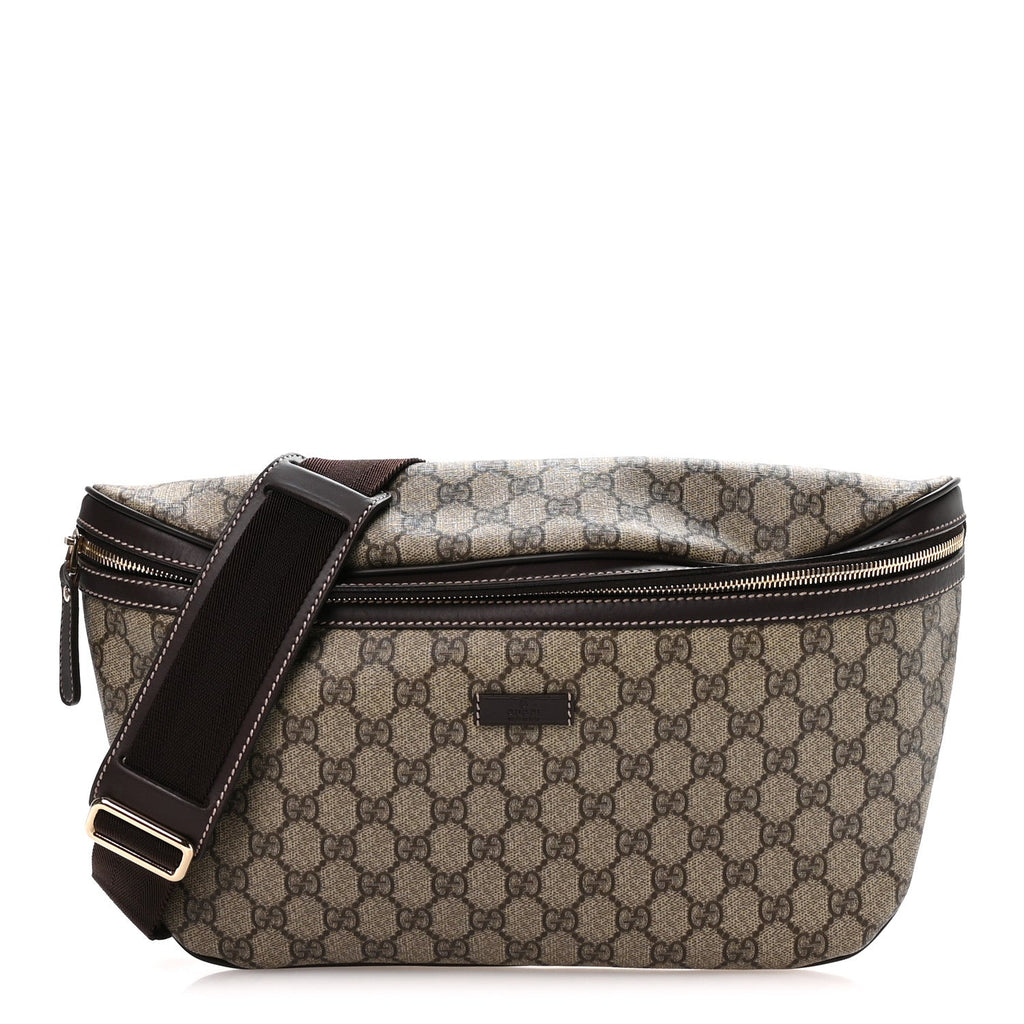 Gucci GG Supreme Monogram Belt Bag Dark Brown