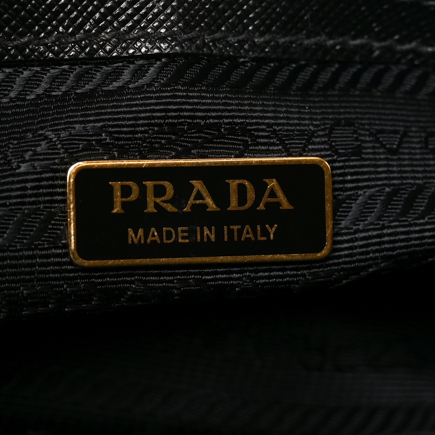 Prada Saffiano Lux Micro Galleria Shoulder Bag Black