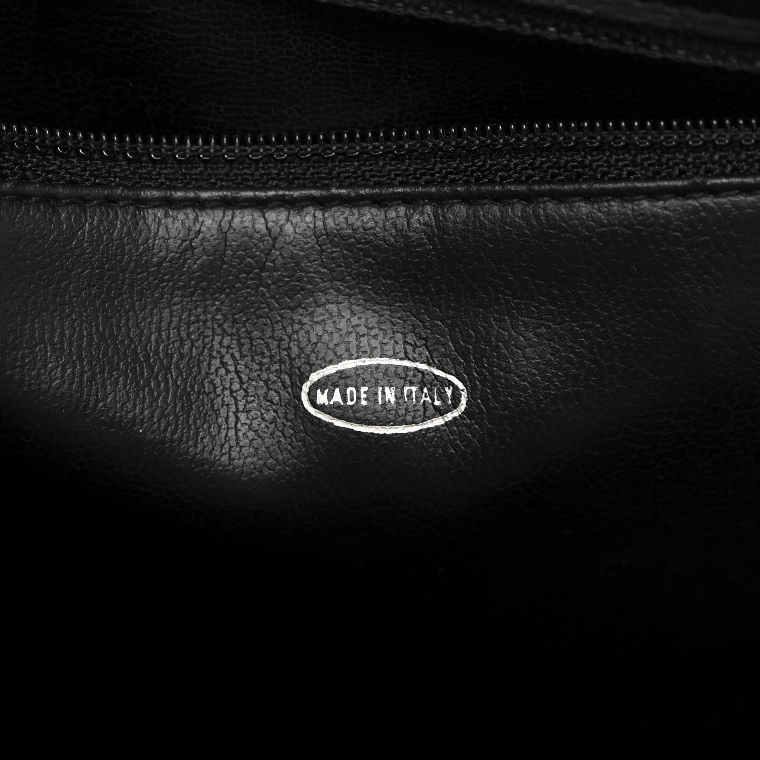 Chanel Lambskin Stitched Briefcase Bag Black