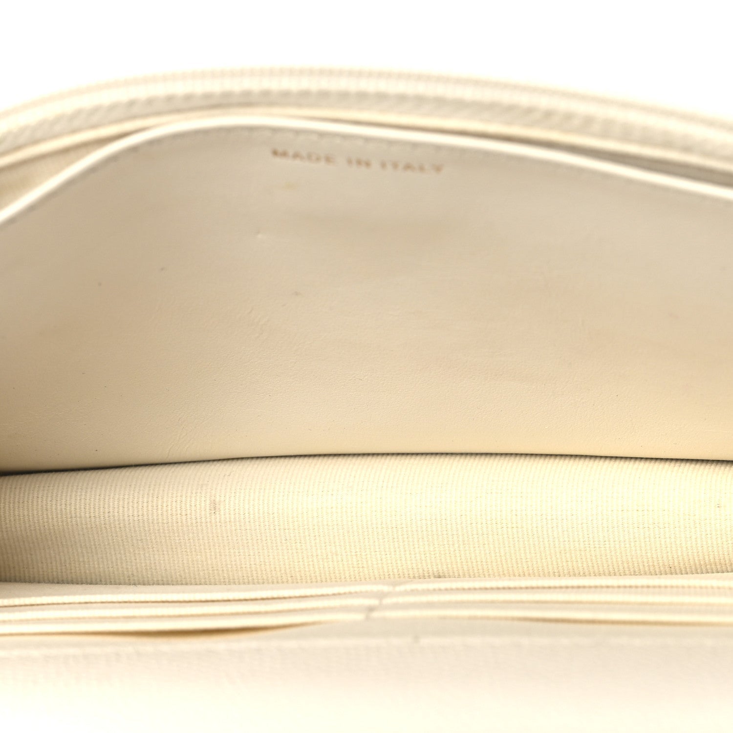 Chanel Shiny Caviar Quilted Flap Charm Wallet On Chain WOC White