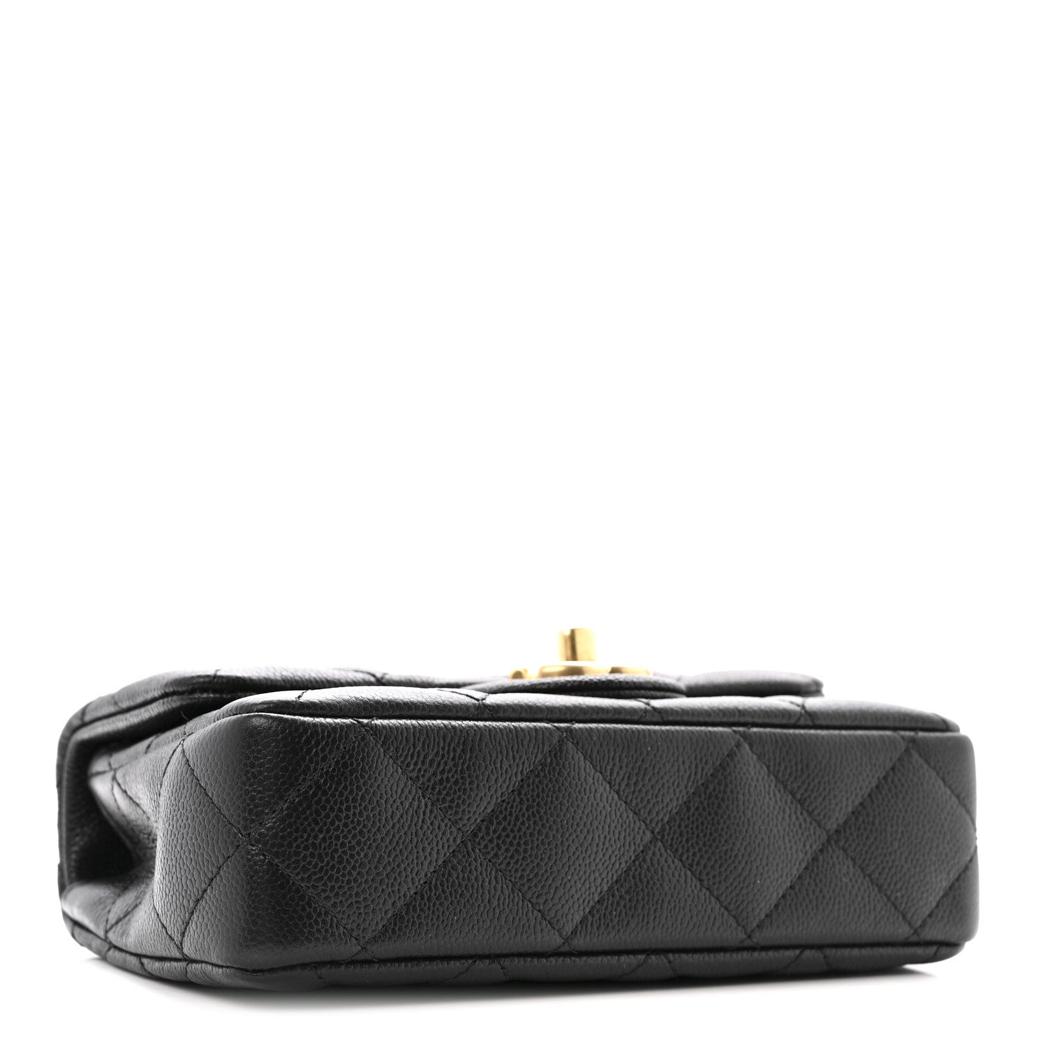 Chanel Caviar Quilted Mini Sweetheart Rectangular Flap Black