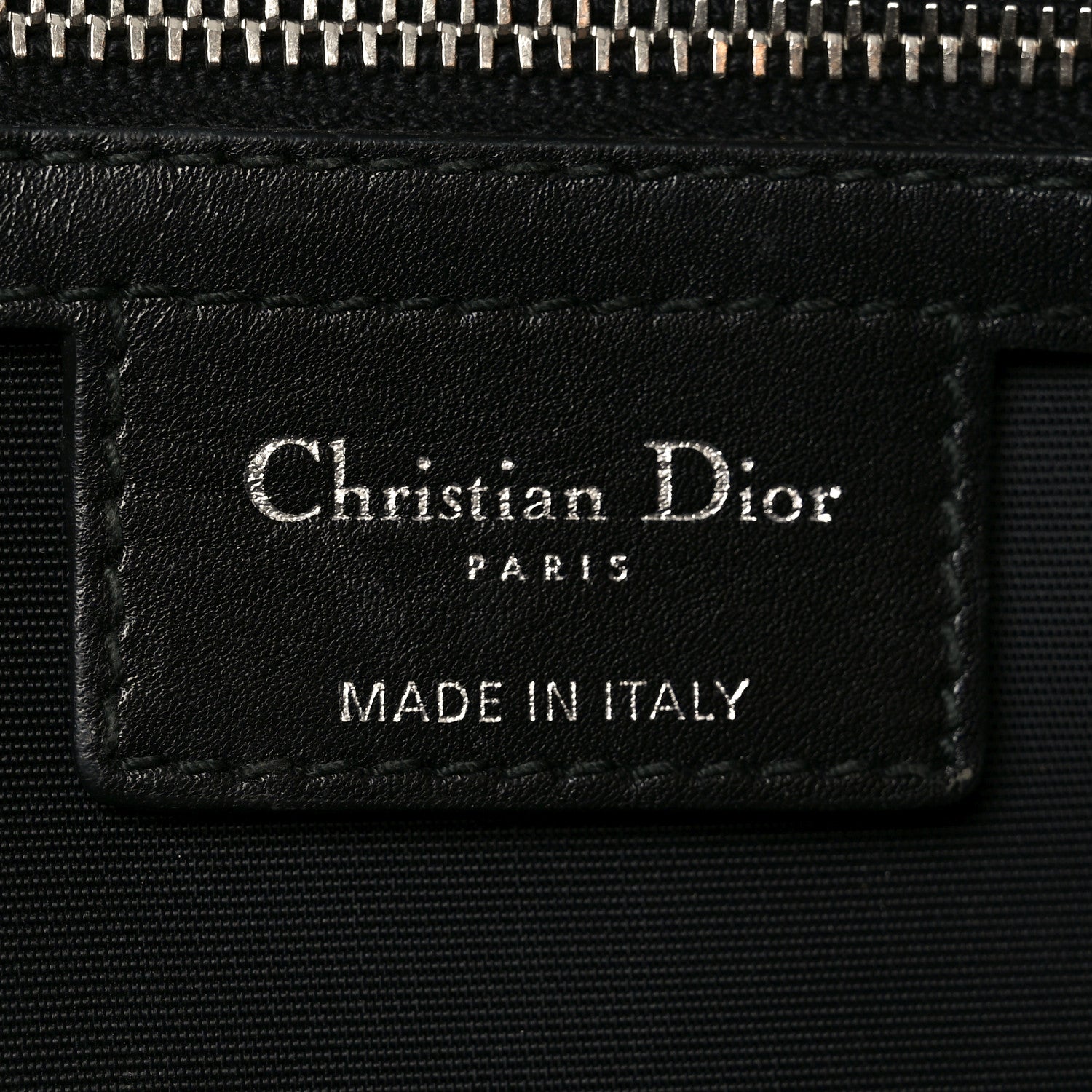 Christian Dior Coated Canvas Cannage Small Panarea Tote Black