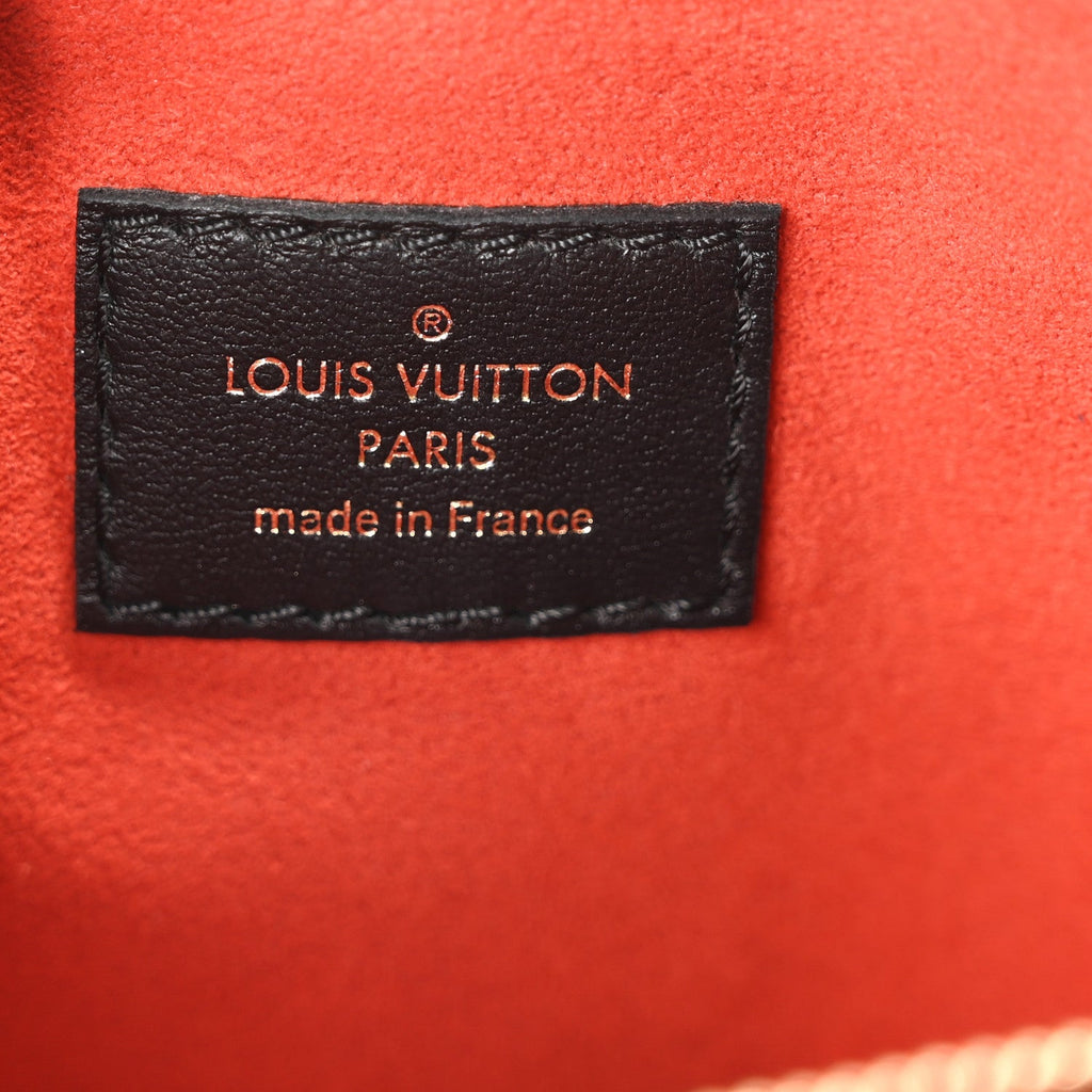 Louis Vuitton Lambskin Embossed Monogram Coussin BB Black