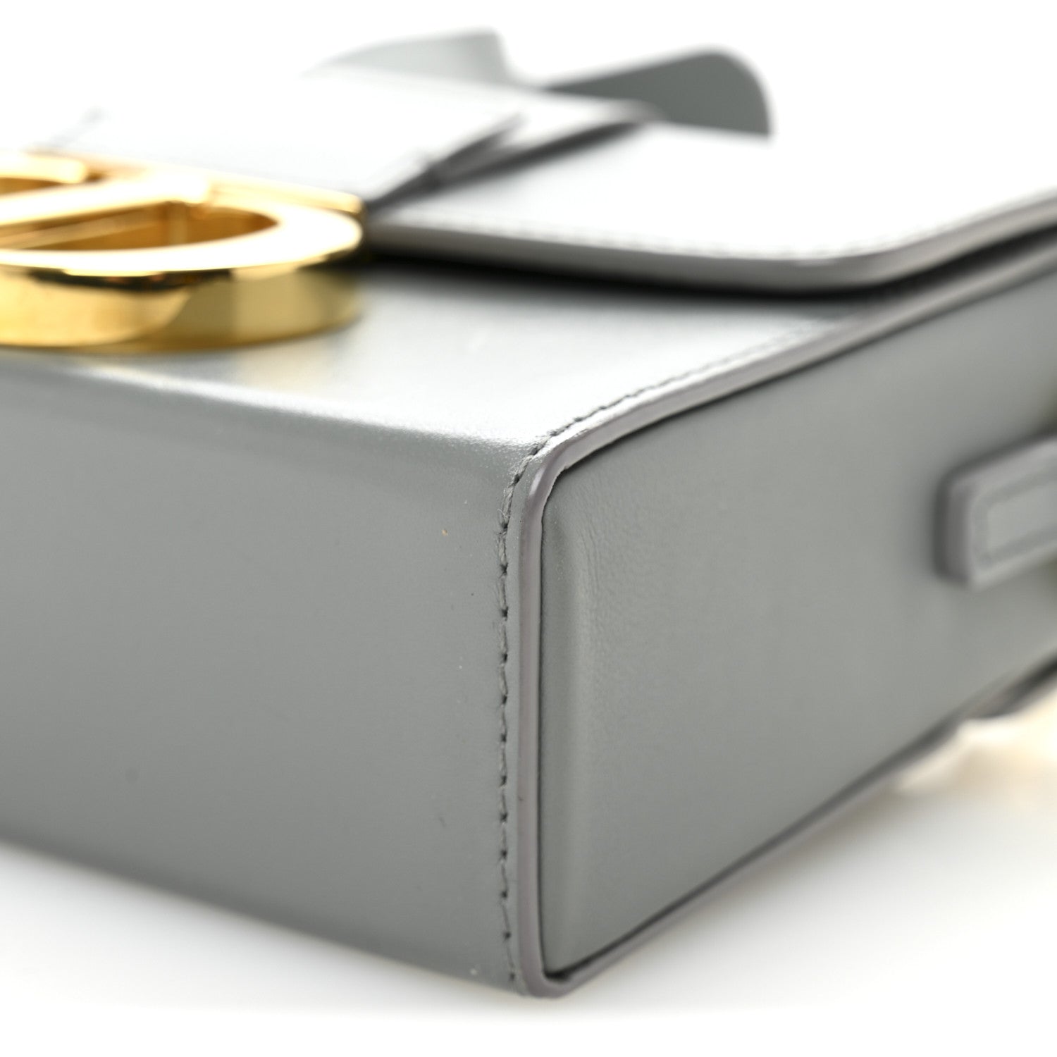 Christian Dior Box Calfskin 30 Montaigne Box Bag Gray