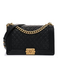 Chanel Caviar Quilted New Medium Boy Flap Black