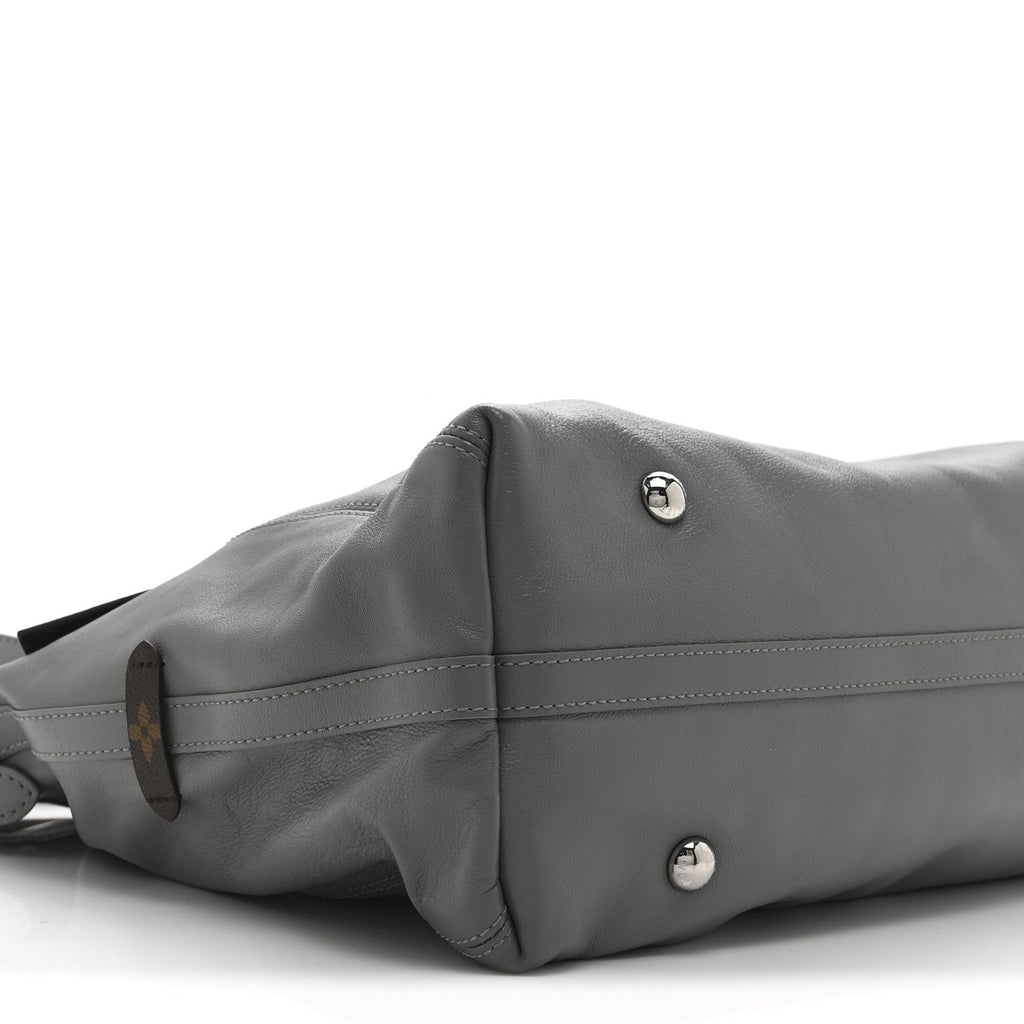 Louis Vuitton Lambskin Carryall MM Trianon Gray