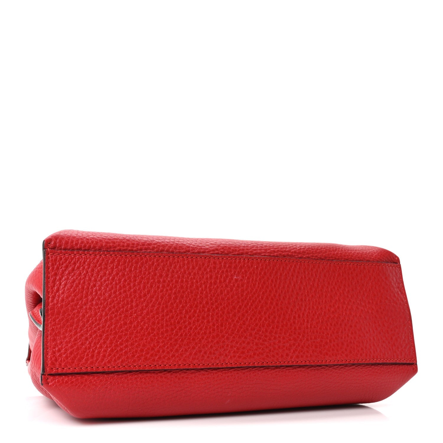 Gucci Cellarius Calfskin Small Bamboo Daily Top Handle Bag Hibiscus Red