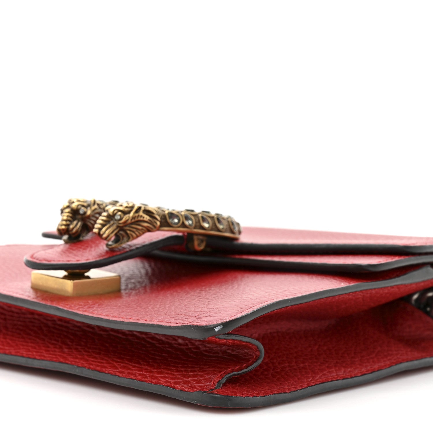 Gucci Calfskin Mini Dionysus Shoulder Bag Hibiscus Red