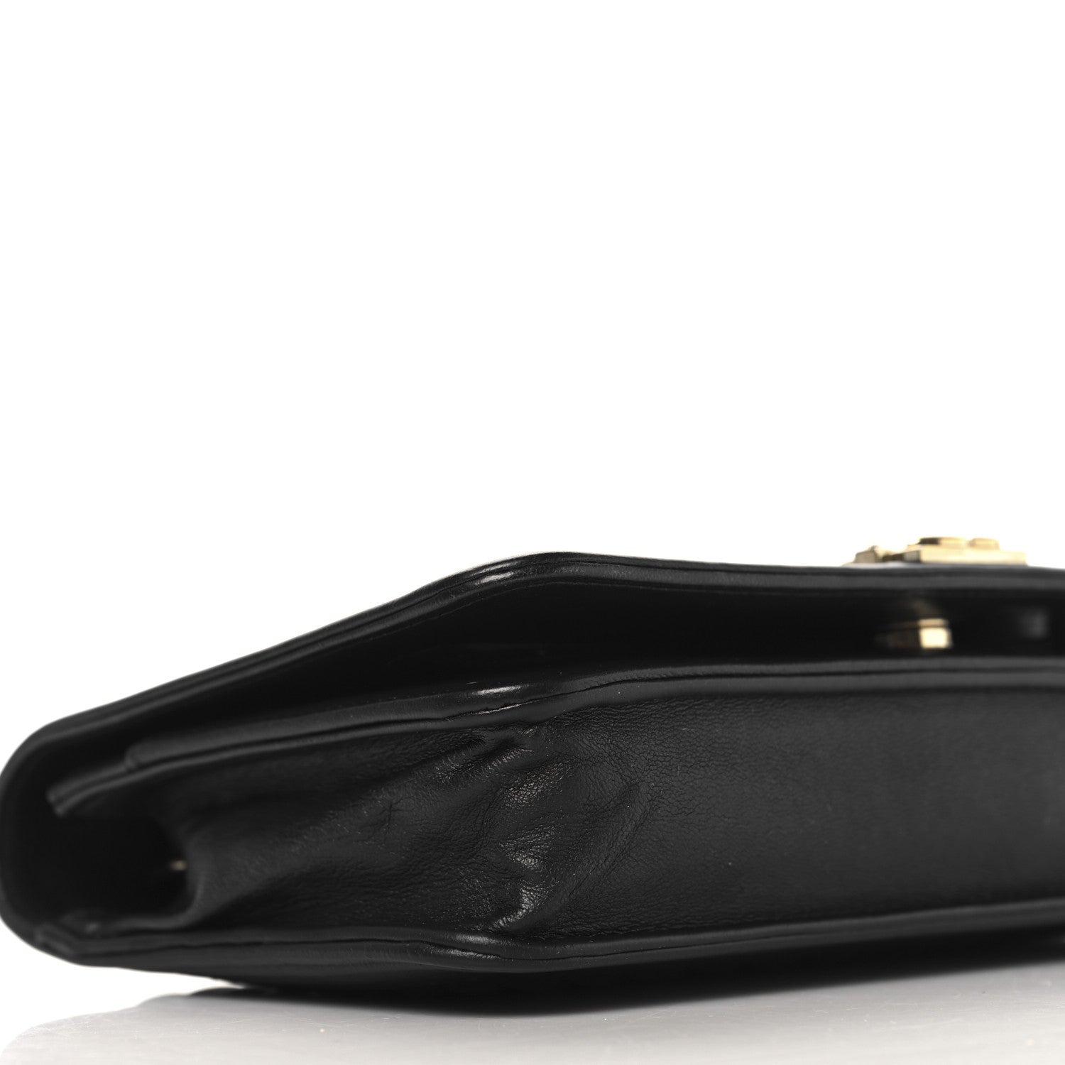 Chanel Lambskin Chevron Boy Wallet On Chain WOC Black