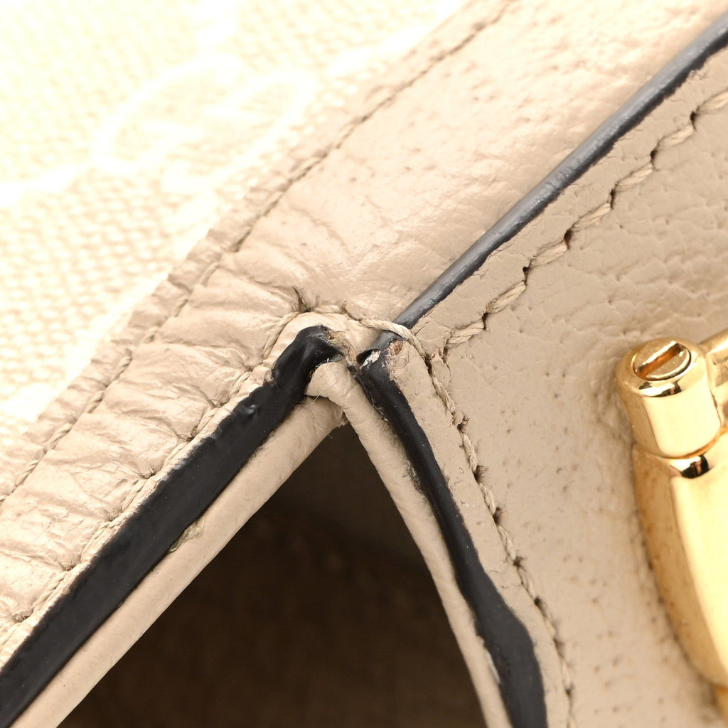 Gucci GG Supreme Monogram Textured Dollar Calfskin Web Mini Horsebit 1955 Shoulder Bag Beige Mystic White Oatmeal