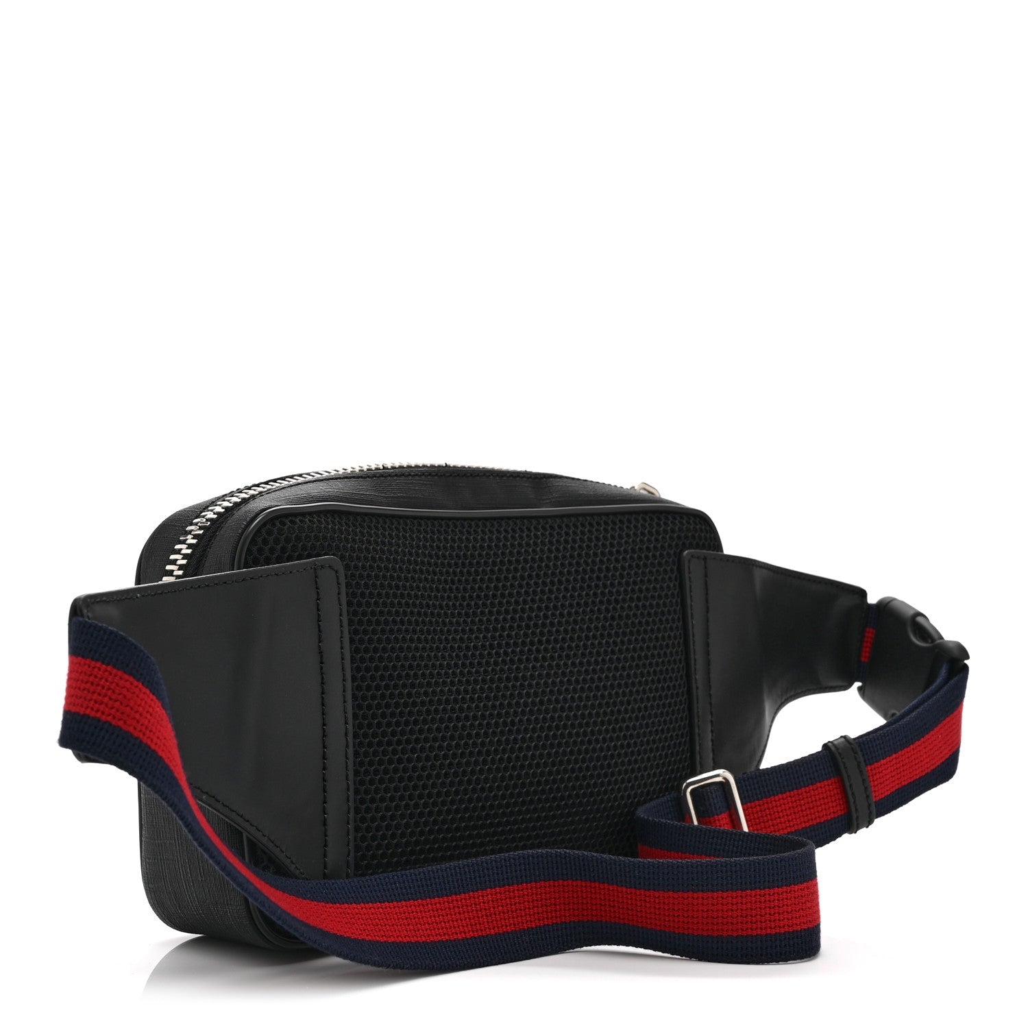 Gucci Soft GG Supreme Monogram Web Belt Bag Black Grey