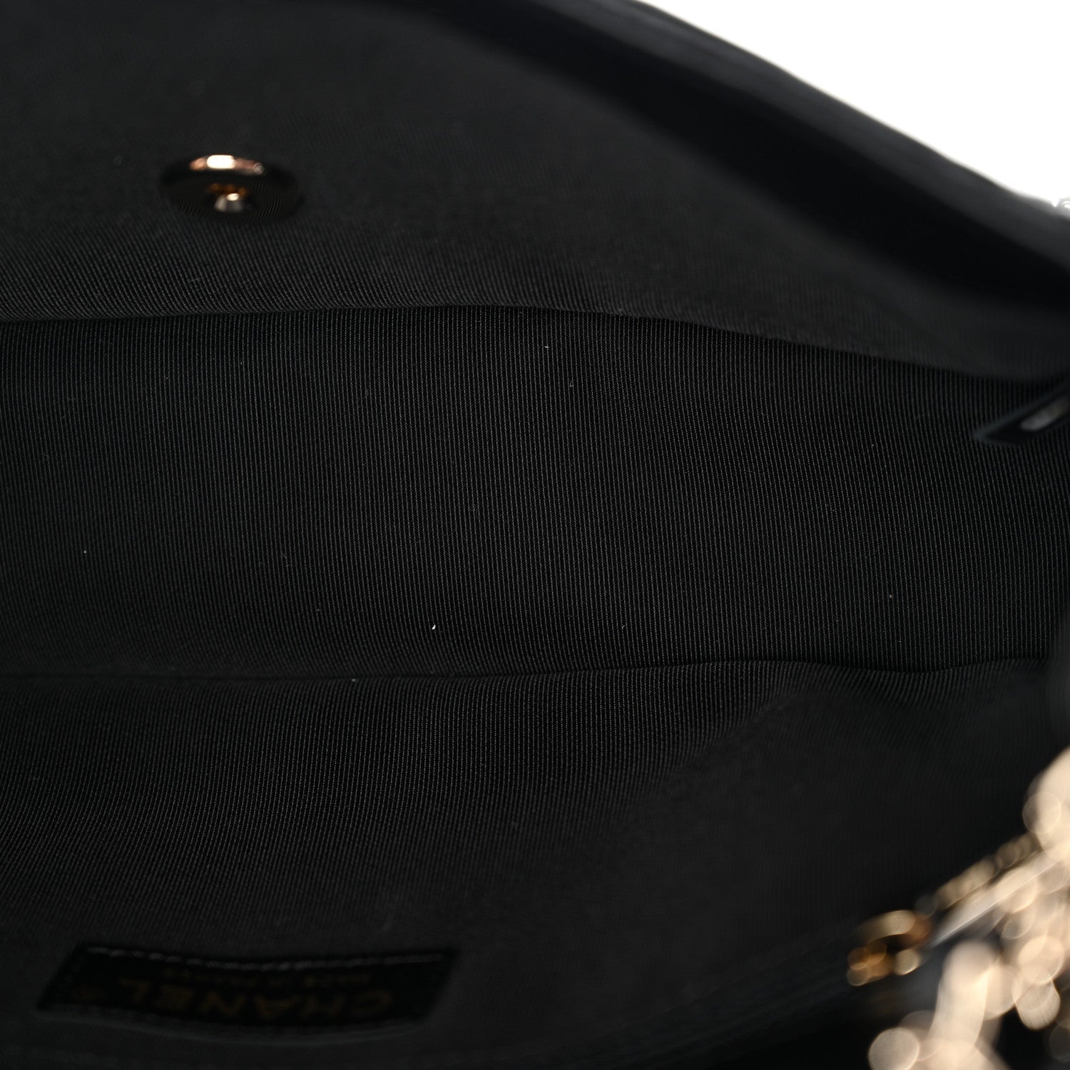 Chanel Lambskin Quilted Pearl Studded Flap Black