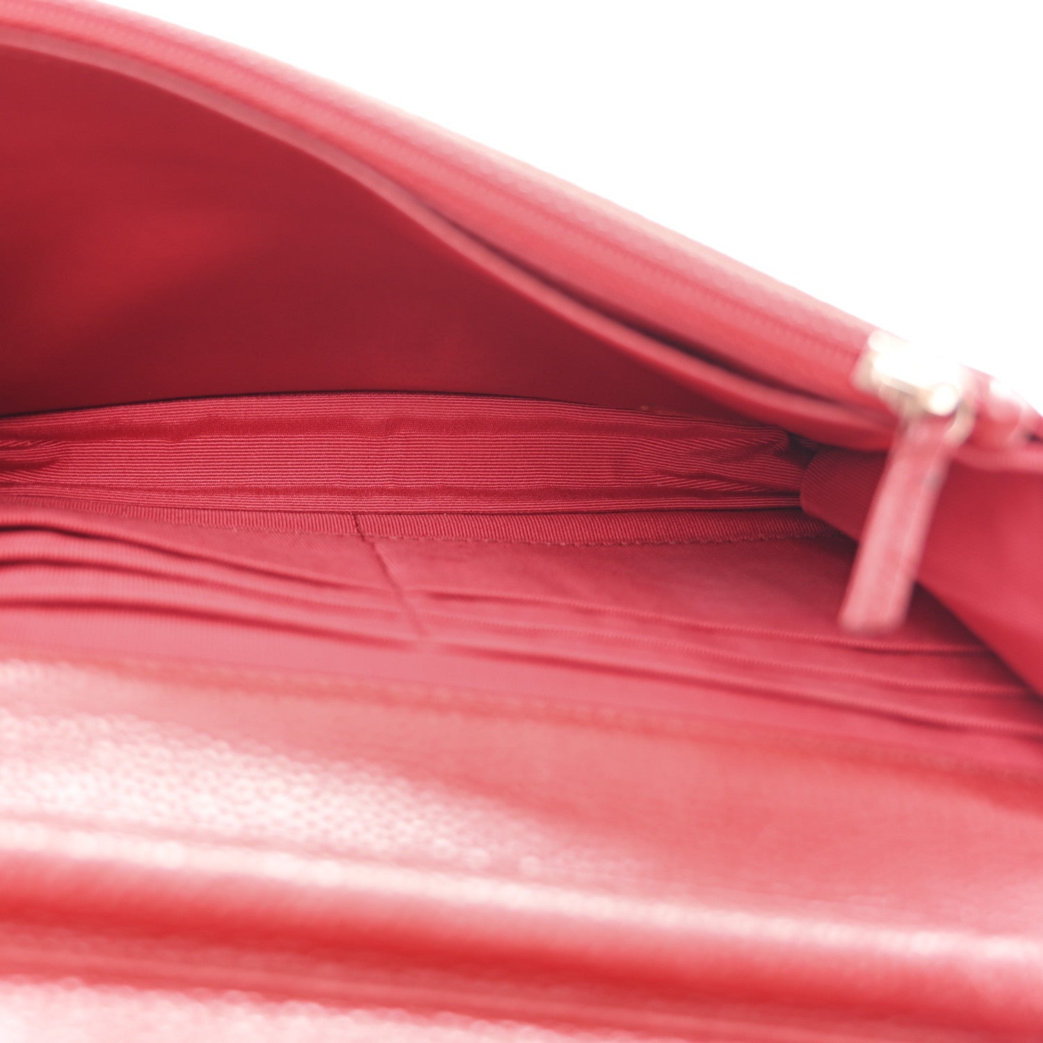 Chanel Caviar Quilted Wallet on Chain WOC Red