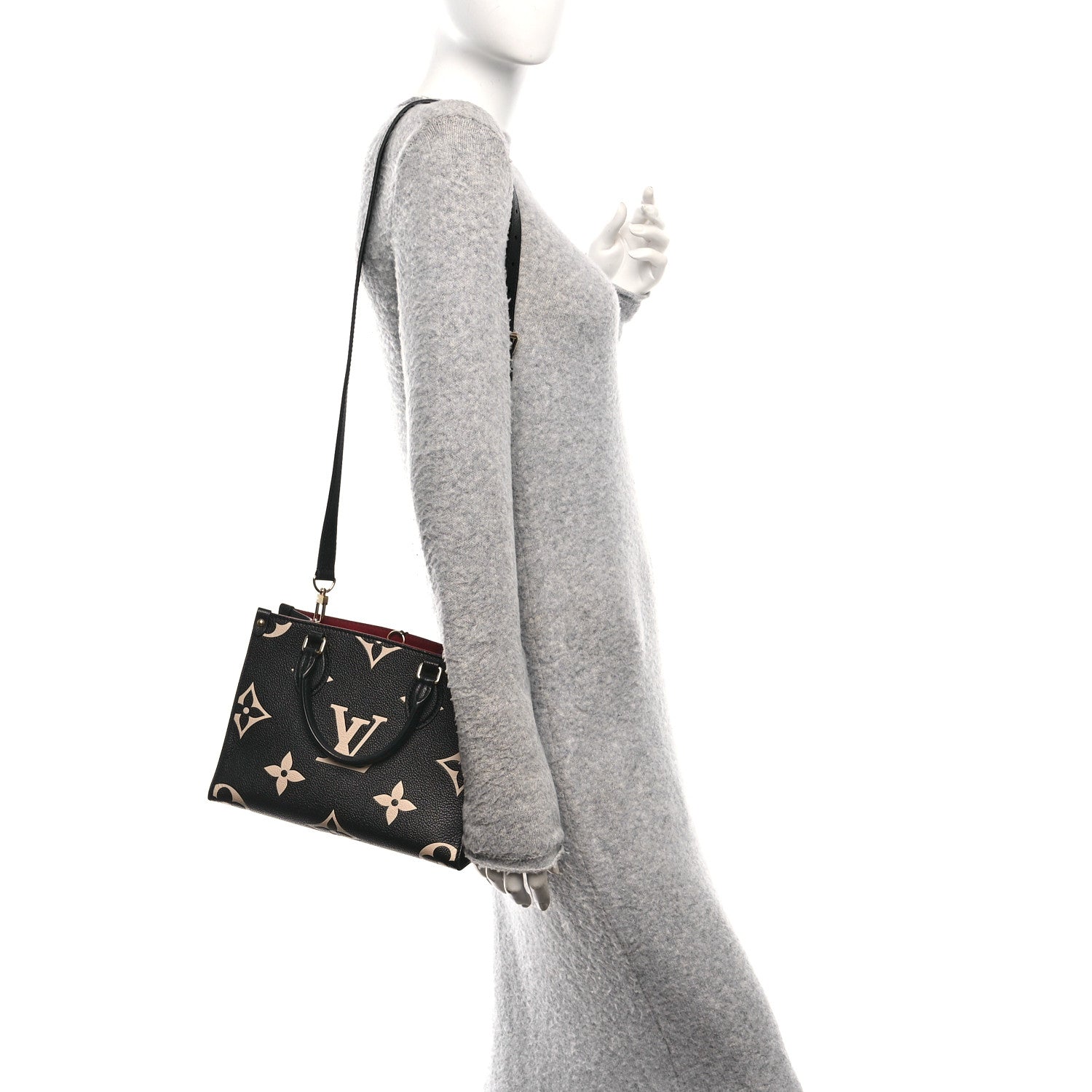 Louis Vuitton Empreinte Monogram Giant Onthego PM Black Beige