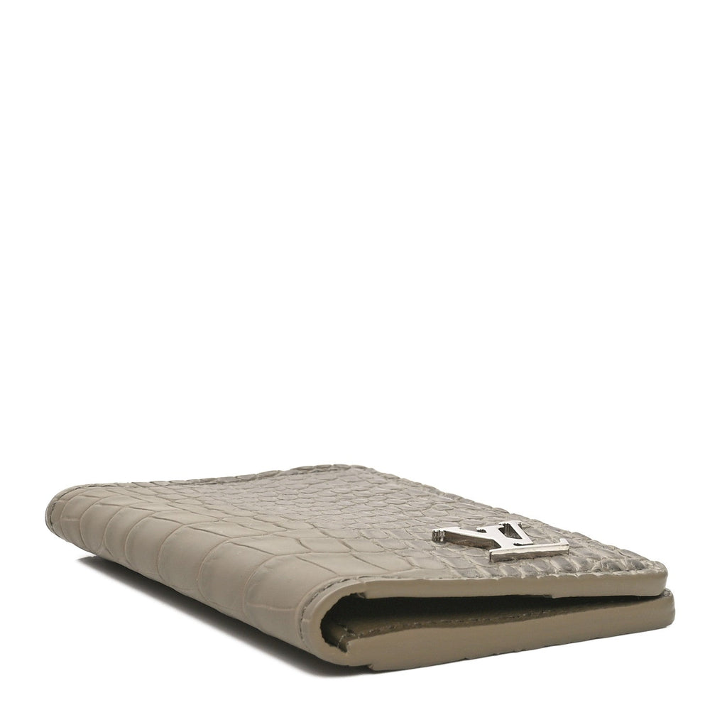 Louis Vuitton Crocodile Pocket Organizer Sage Green