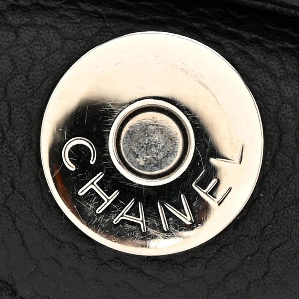 Chanel Caviar Quilted Petit Shopping Tote PST Black