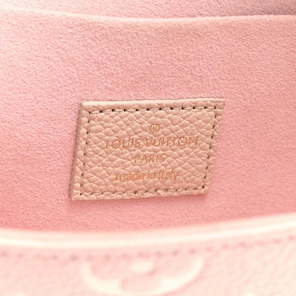 Louis Vuitton Empreinte Spring in the City Felicie Pochette Chain Wallet Pink Beige Yellow