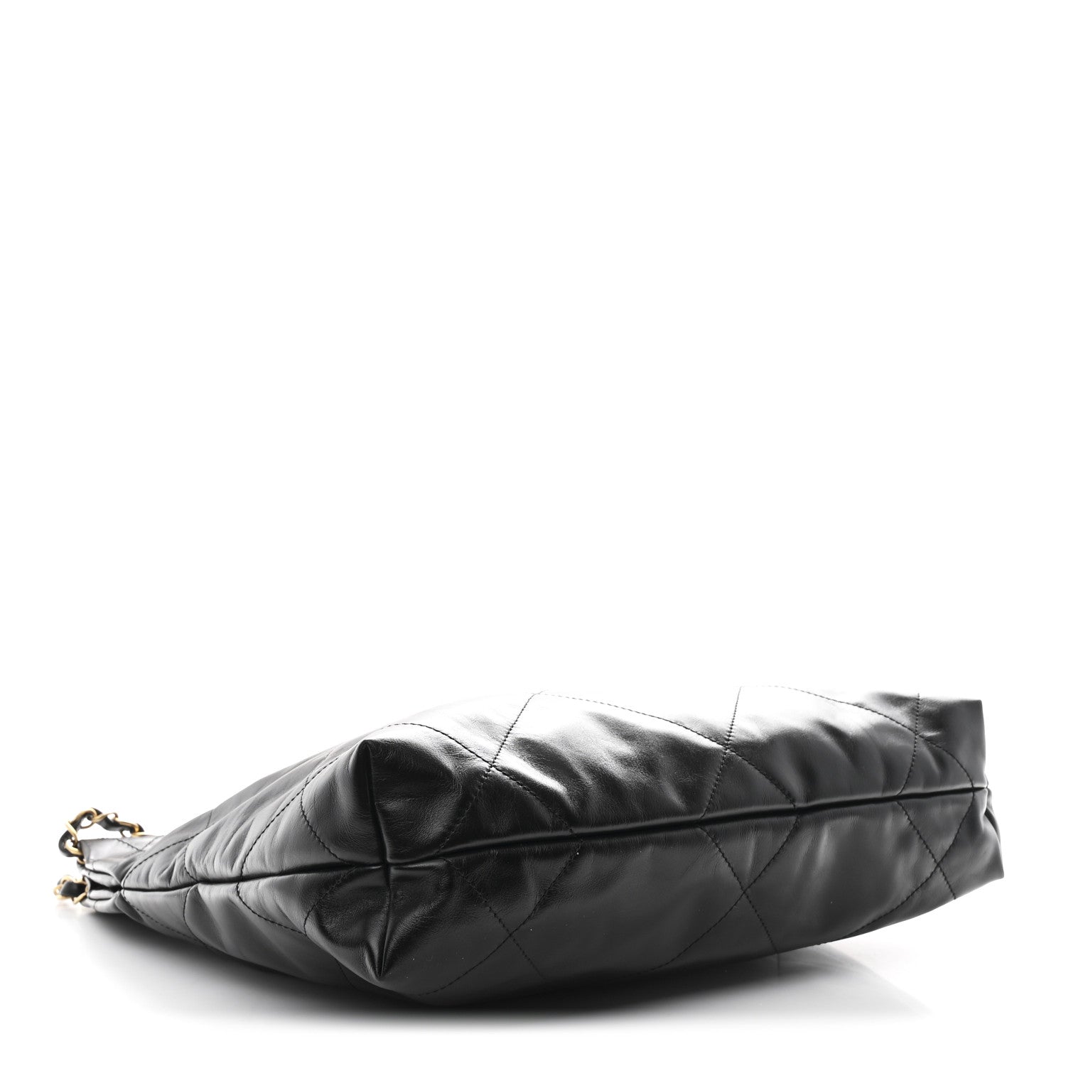 Chanel Shiny Calfskin Quilted Small Chanel 22 Black