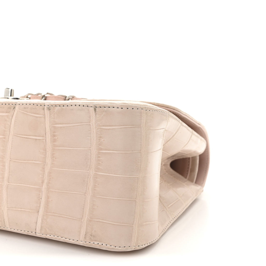 Chanel Alligator Jumbo Double Flap Light Pink
