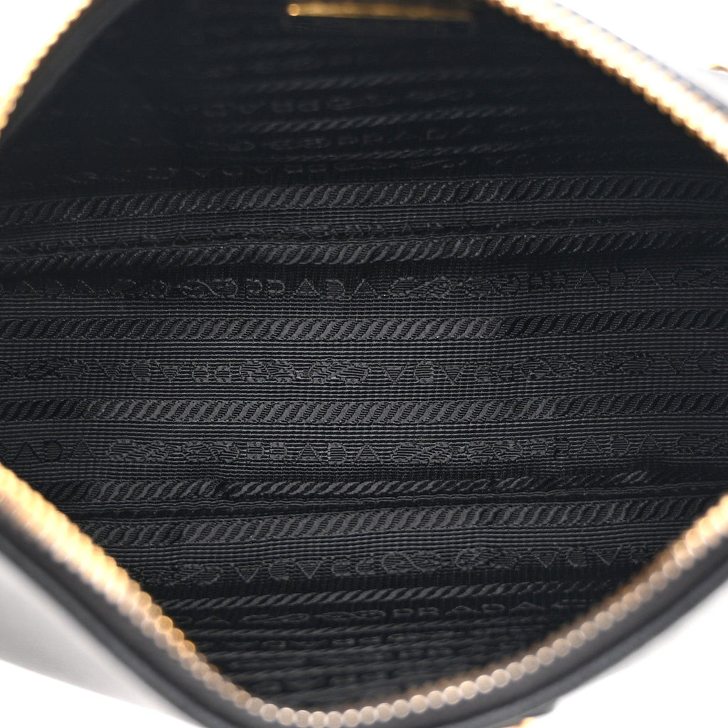 Prada Saffiano Lux Re-Edition 2005 Shoulder Bag Black