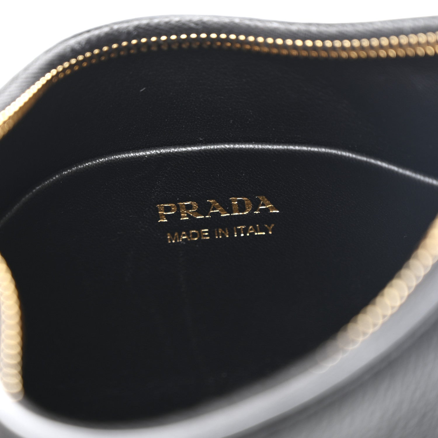 Prada Vitello Daino Soft Zippered Hobo Shoulder Bag Black