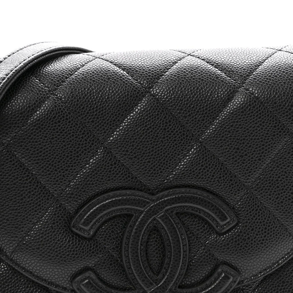 Chanel Caviar Quilted Small Messenger Flap Black