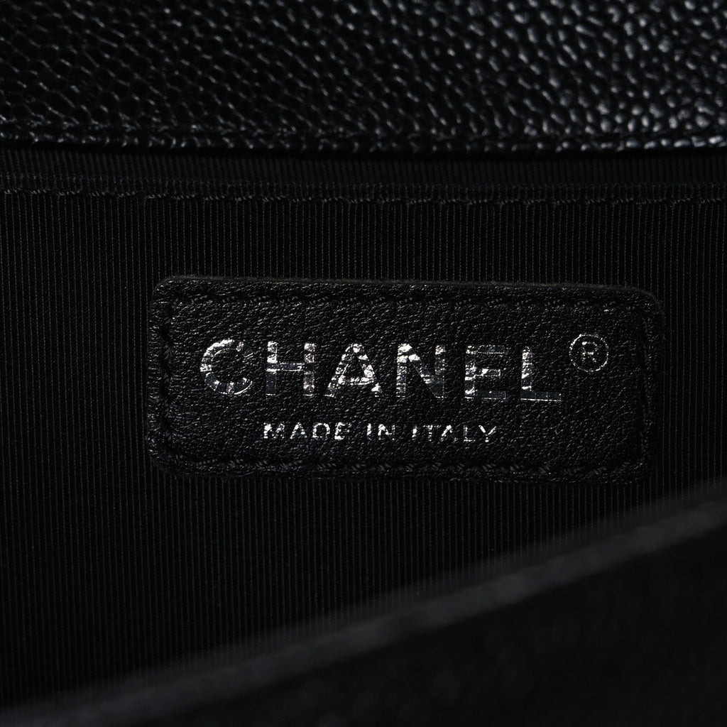 Chanel Caviar Quilted Medium Boy Flap Black