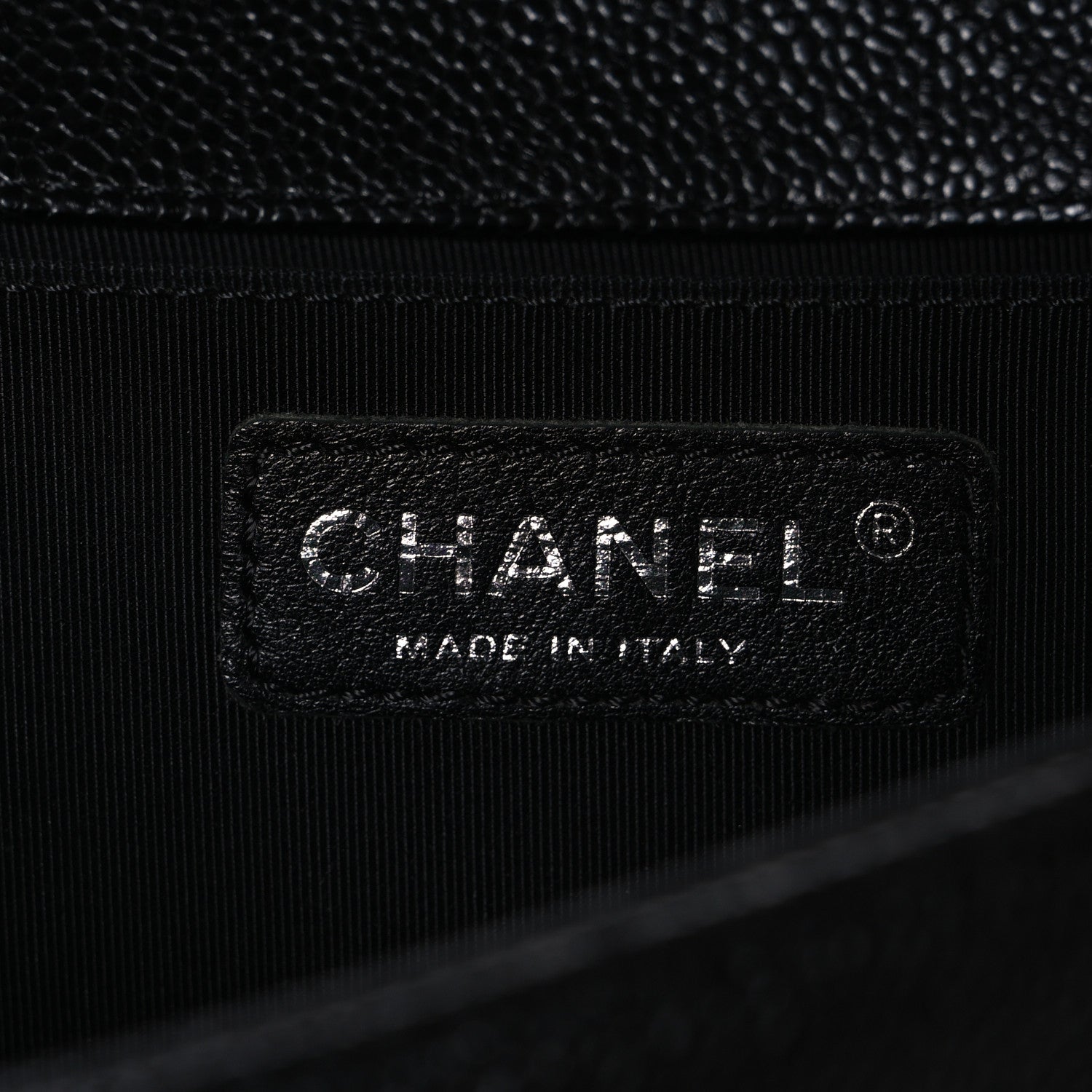 Chanel Caviar Quilted Medium Boy Flap Black